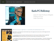 Tablet Screenshot of karlaholloway.com